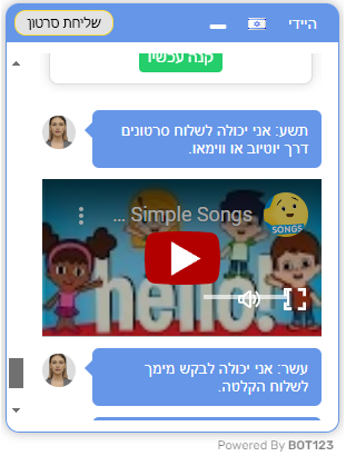 יכולות נציג וירטואלי - Nene