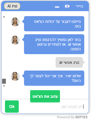 יכולות נציג וירטואלי - Nene