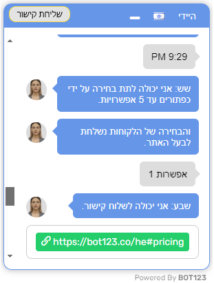 יכולות נציג וירטואלי - Nene